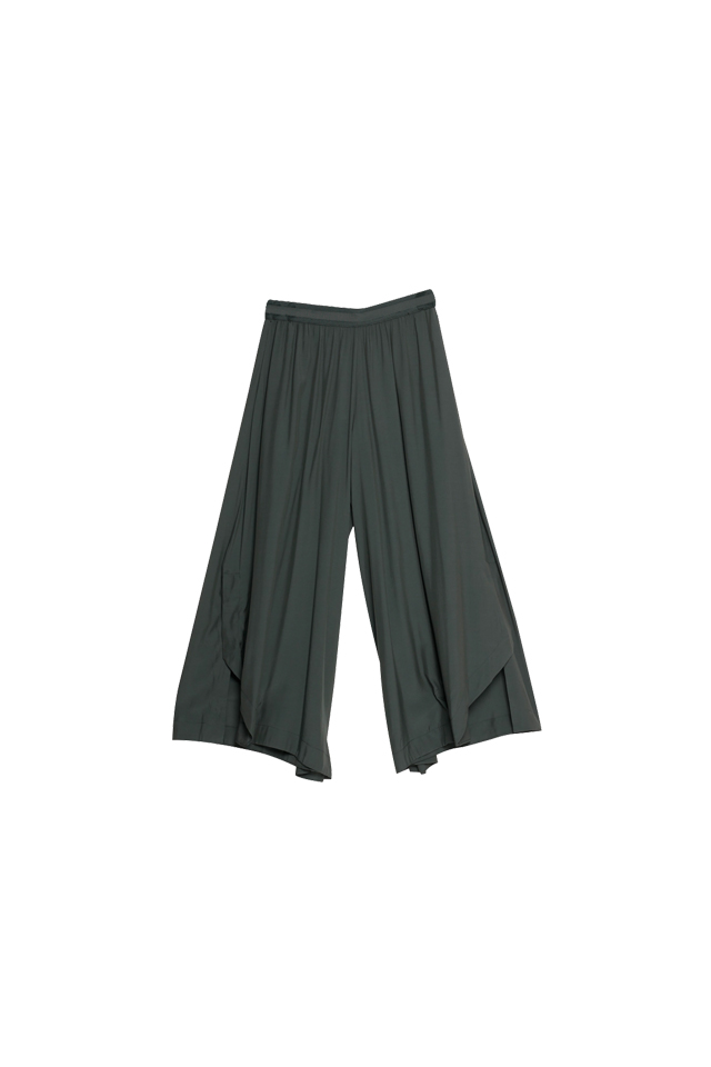 Flare Slate Green Culottes Bottoms