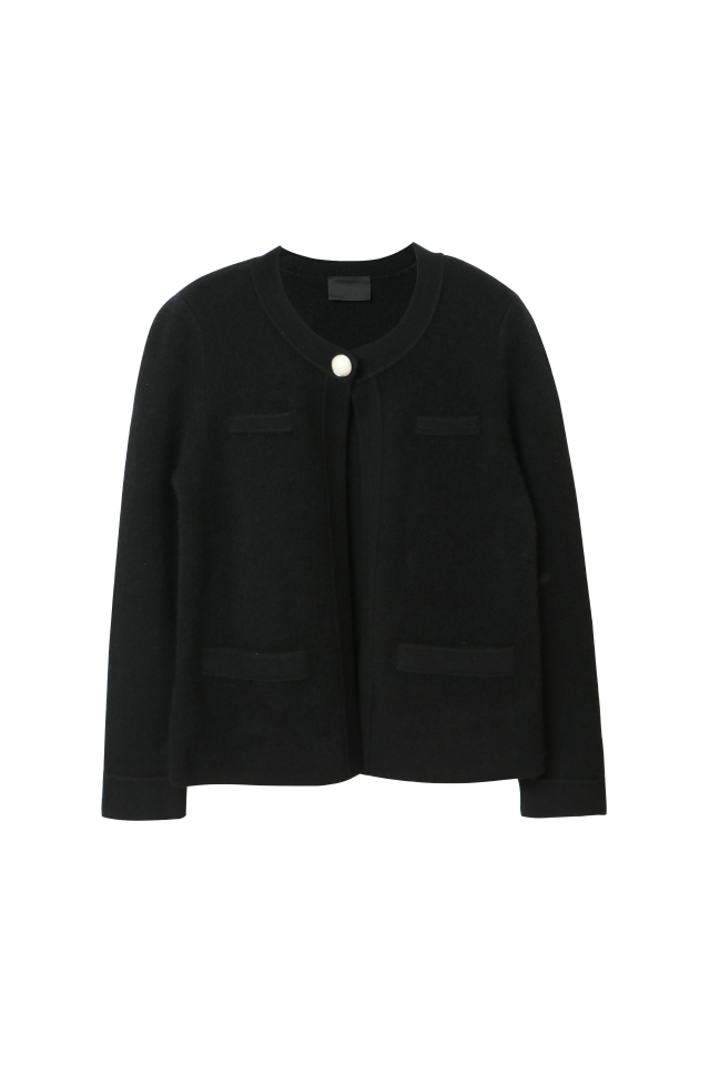 Cashmere Black Knit Jacket - Giordano Ladies Philippines